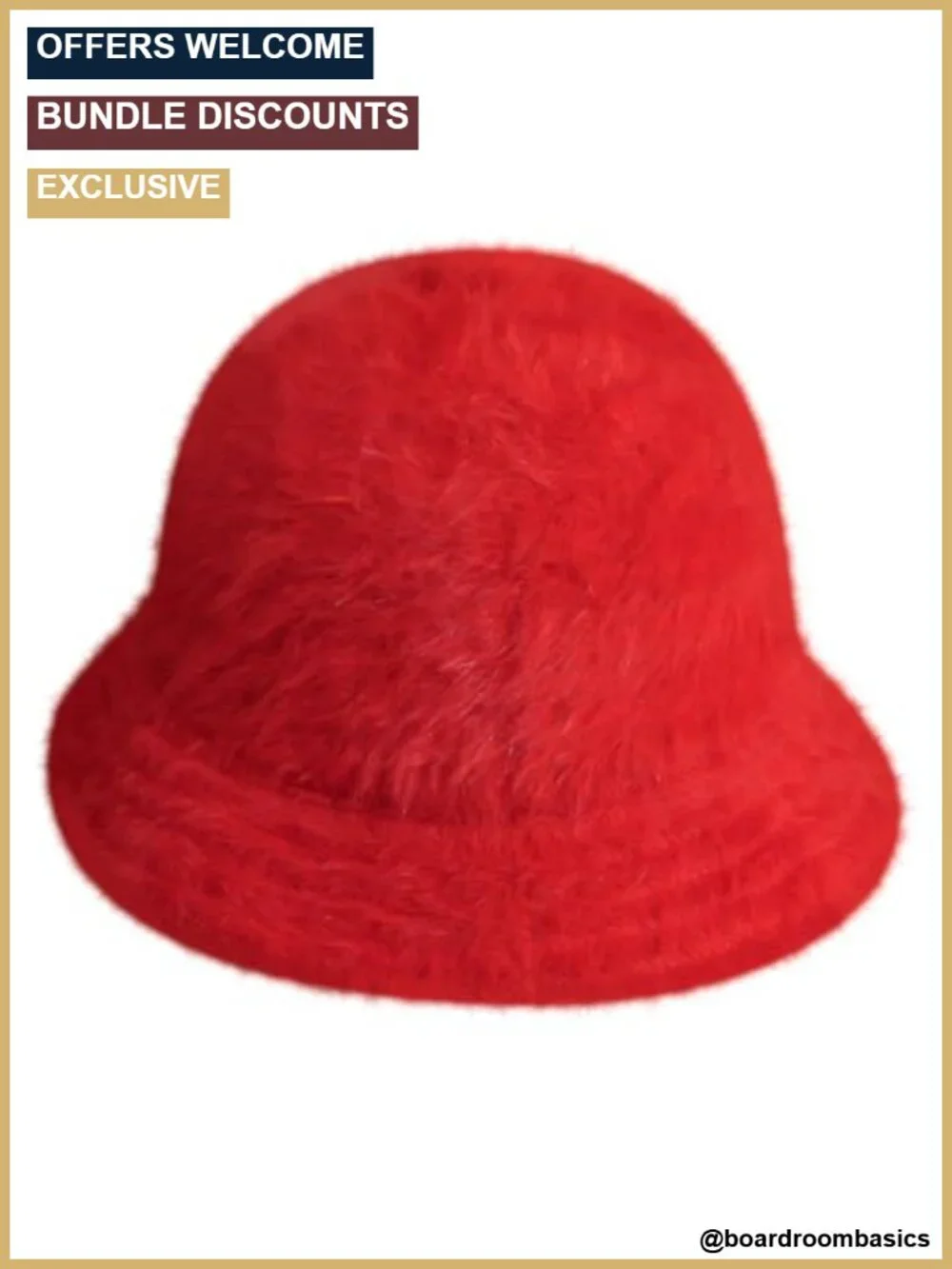 Kangol Furgora Casual Bucket Hat Angora Blend Winter Fur Hat Adjustable